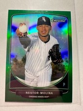 K46,622 - 2013 Bowman Chrome Mini Green Refractors #249 Nestor Molina #/75