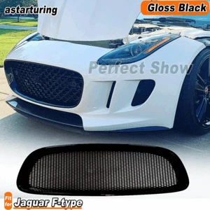 Fit For Jaguar F-type 2013-2016 Gloss Black Front Bar Bumper Grill Grilles Frame - Picture 1 of 6