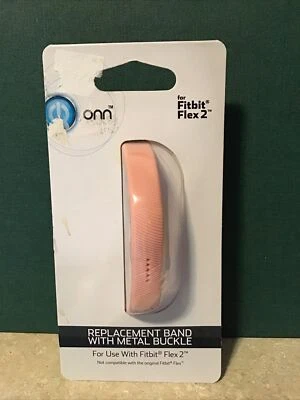 Nueva banda de repuesto Onn Fitbit Flex 2 ROSA con hebilla de metal  Foto 1 de 2