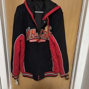 Chaqueta reversible Chicago Blackhawks Stanley Cup 5 Time Championship 2013 2XL - Imagen 1 de 9