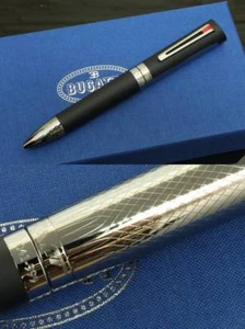Montegrappa "BUGATTI PUR SANG DT" Ballpoint Pen, Silver, Black, MSRP 1170$ - Picture 1 of 4