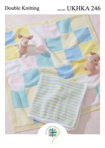 UKHKA Doppelstrickmuster 246 für Babydecken - Bild 1 von 1