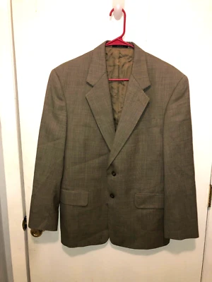 Костюм Alfani Macy's мужской магазин 38S куртка спортивное пальто шерстяная смесь 2 пуговицы - Изображение 1 из 3