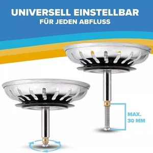 Für Blanco-Ersatz Küchenspüle Siebkörbchen Siebkorb Ablaufstopfen 79mm - Bild 1 von 6