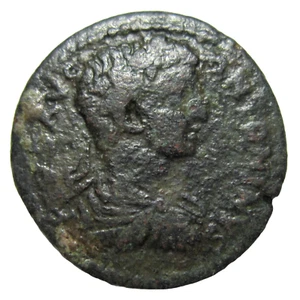 PISIDIA, ANTIOCH, AE 22. CARACALLA, 198-217 AD. TYCHE STANDING REVERSE. - Picture 1 of 3
