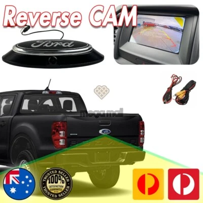 Black Pack Reverse Camera Housing Bezel & Emblem For Ford Ranger PX 2012-2025 - Image 1 of 4