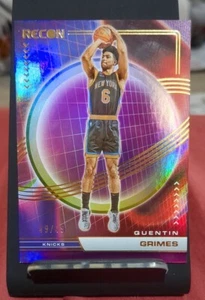 Quentin Grimes 49/49 Holo Purple 2022-23 Panini Recon Knicks- Pistons - Picture 1 of 2