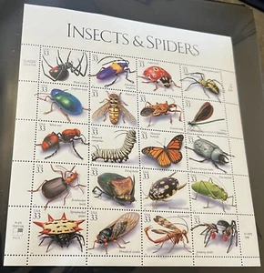 Scott #3351 Insects and Spiders Sheet Of Stamps 20 X 33 Cent MNH - Picture 1 of 1