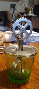 A&J Rotary Geen Depression Glass 16 oz  Beater - Picture 1 of 2