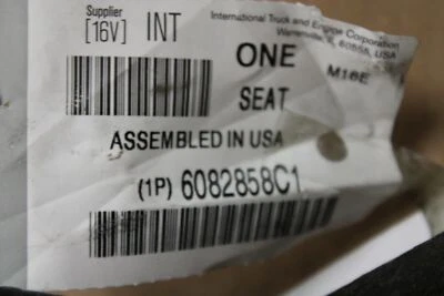 New International Seat, U-Bolt Front Spring Part# 6082858C1 - Image 1 of 3