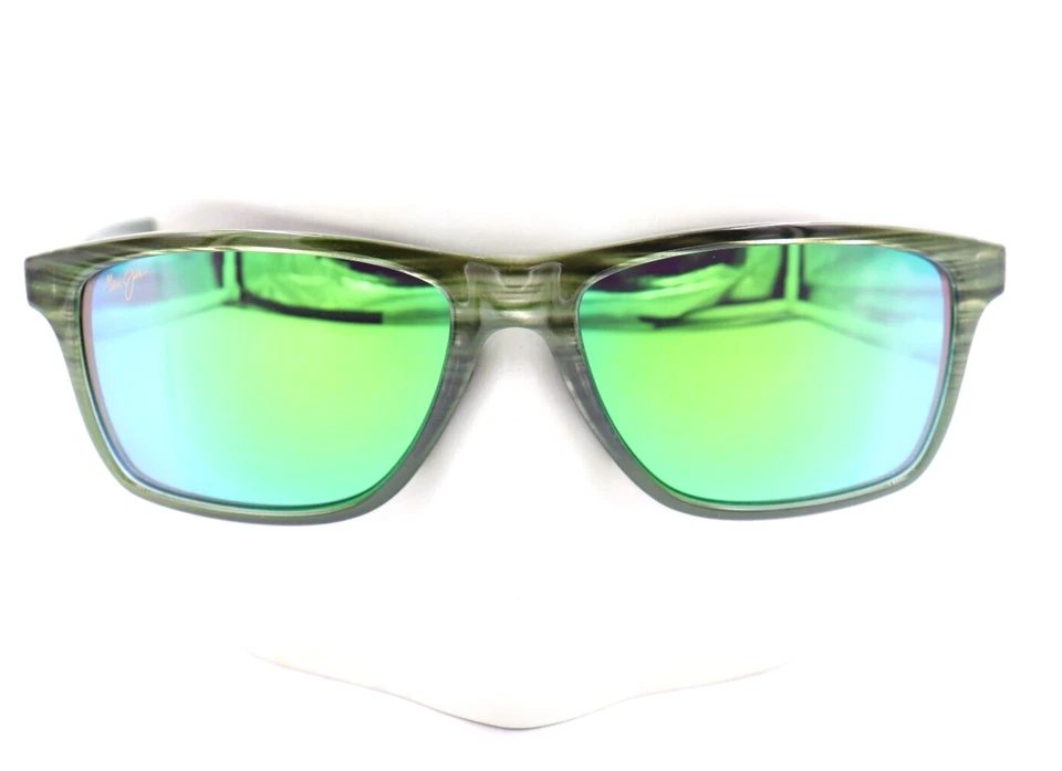 Maui Jim Onshore Polarized Rectangular Sunglasses - Green