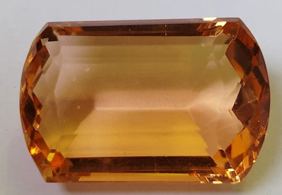 AAA+ Large Imperial Topaz 94.15 Ct. Fancy Cut Loose Gemstone Gift for Birthday - Image 1 of 4