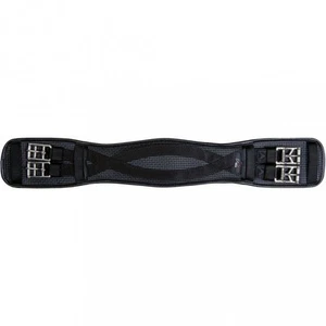 Cinghia da dressage in gel PVC cintura da sella Snap HKM nera nuova - Foto 1 di 1