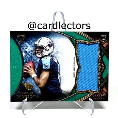 2015 Topps Triple Threads MARCUS MARIOTA #TTRJR-MMAR RC Jumbo Relic Emerald /50 - Image 1 of 3