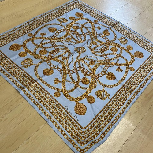 Sciarpa Dior Christian Dior catena azzurra n.42