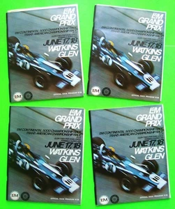 Four 1972 WATKINS GLEN L&M 5000 GRAND PRIX & TRANS AM RACES PROGRAMS + INSERTS - Picture 1 of 18
