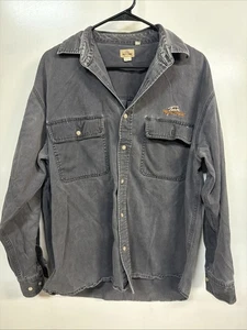 Team RealTree Men Large Shirt Black Button Down Long Sleeve Hunting Tactical - Picture 1 of 6