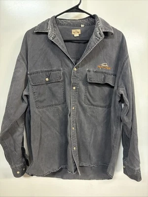 Team RealTree Men Large Shirt Black Button Down Long Sleeve Hunting Tactical - Image 1 of 4