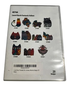 Maschinenstickdesign CD Laurel Burch Fantastic Felines 20 Designs oESD - Bild 1 von 6