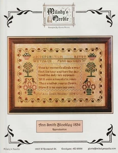 Ann Smith Blockley 1834 by Milady's Needle cross stitch pattern - Picture 1 of 1