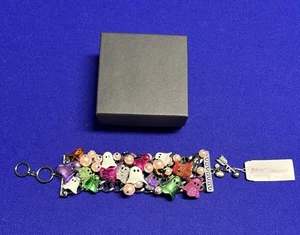 Betsey Johnson Halloween Geist Charm Statement Armband Perlen & Charms NEU - Bild 1 von 13