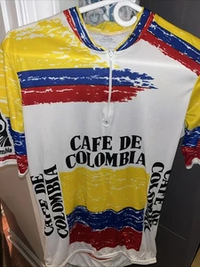 Vintage Cafe de Columbia Radtrikot Gr. Large - Bild 1 von 4