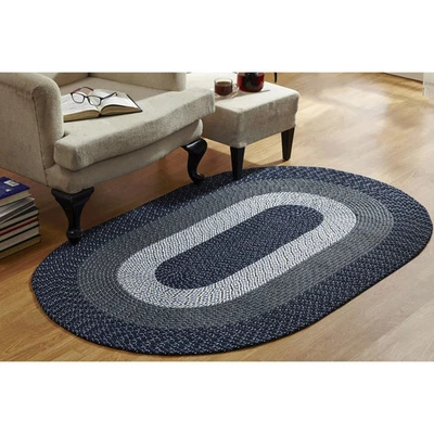 Better Trends Country Braid Collection Juego de 2 Piezas Duradero y Azul Oscuro Rayas 30 Foto 1 de 4