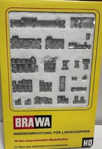 Brawa Inneneinrichtung für Lokschuppen (22 Teile aus Hartzinn) - Picture 1 of 1