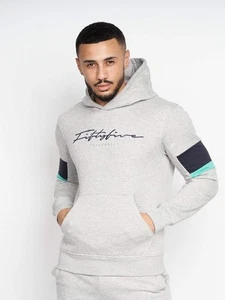 Crosshatch - Men's 'BLASTOUT' Hoodie - Grey Marl - Picture 1 of 10