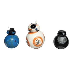 Star Wars Droids 2-BB2, BB-8, BB-9E Lot 2-2.5" Action Figures Loose Pre-owned - Picture 1 of 7