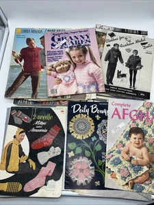 Large Lot Of Knitting And Crochet Magazines / Leaflets & Patterns 1950’a -1980s - Picture 1 of 5