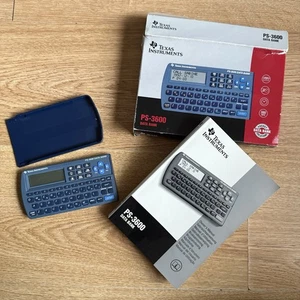 Texas Instruments PS-3600 Datenbank elektronischer Organizer Taschenrechner Box Handbuch - Bild 1 von 9