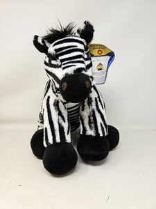 Build a Bear Black & White Zebra Plush Toy good condition black & white new tags - Picture 1 of 7