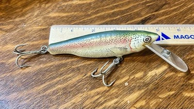 Señuelo Crankbait Vintage Bagley Musky Talla Pequeña Freír Trucha Arco Iris Todo Latón Difícil de Encontrar Foto 1 de 4