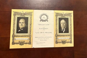 Antica carta commerciale campagna 1908 President Taft & Bryan 3 pieghe Boston, Massachusetts - Foto 1 di 2