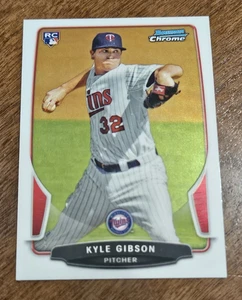 Kyle Gibson Rookie 2013 Bowman Chrome card #28 Twins RC - Picture 1 of 2