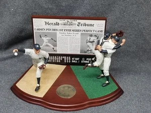 Dan Larsen & Yogi Berra 1956 WS Perfect Game Danbury Mint Dual Figure Set w/Box - Bild 1 von 24