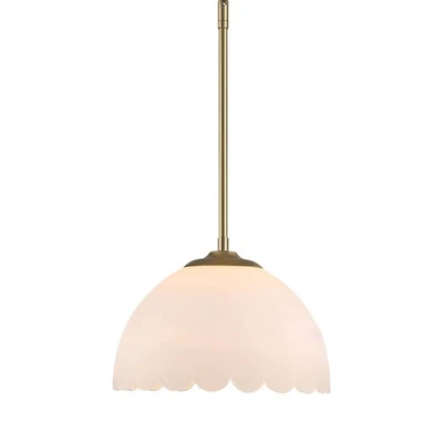 Golden Lighting 6954-M Dorinda 13"W Pendant - Brushed Champagne Bronze / Opal - Image 1 of 3