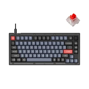 Perilla de teclado mecánico personalizada con cable V1 versión, 75% diseño programa QMK/VIA... - Imagen 1 de 9