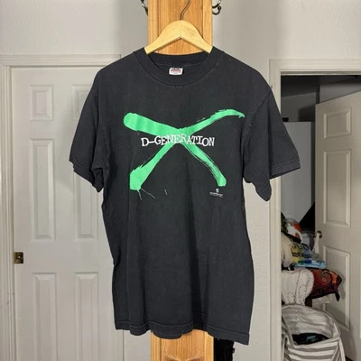 Camisa negra grande vintage 1998 DX D-Generation X Defy Authority WWF WWE Foto 1 de 4