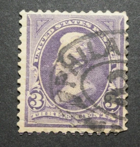 1894 US Stamp Scott #253 - 3 Cent - Jackson - Used/PG/LH/VF - Picture 1 of 2