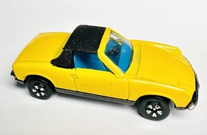 1978 Vintage Playart VW Porsche 914 Hong Kong Yellow 1:64 Diecast Blue Interior - Picture 1 of 7
