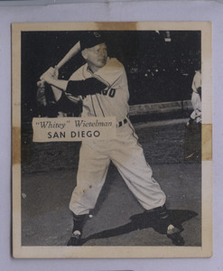1949 Hage's Dairy "Whitey" Wietelman  San Diego Padres Braves Pirates