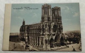 Reims. La Cathedral. - Vue prise en 1920, France. Postcard (A3) - Picture 1 of 2