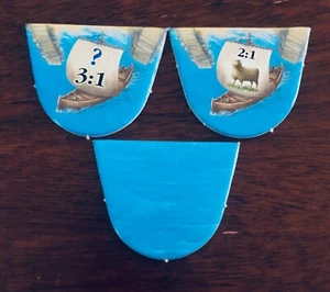 Catan: Seafarers Extension | Harbor 3 Piece Cover Set | Extra Game Pieces - Picture 1 of 3