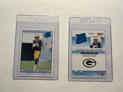 2022 Panini Instant Rated Rookie Retro CHRISTIAN WATSON RC 1/4094 #RR12 Packers - Image 1 of 3