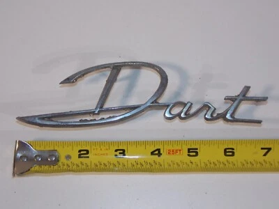 复古 1963 道奇飞镖汽车四分之一面板挡泥板徽章 1624678 — 第 1/4 张图片