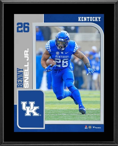 Benny Snell Jr. Kentucky Wildcats 10.5" x 13" Player Plaque Cover