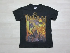 Trivium Band Youth T-Shirt (L) Vintage Y2K Double Sided Graphic "The Crusade" - Picture 1 of 10