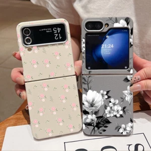 Phone Case For Samsung Galaxy Z Flip7 Z Flip6 Flip5 4 3 Shockproof Floral Cover - Picture 1 of 25
